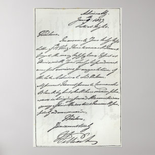 Poster Lettre de William IV à Lady Nelson