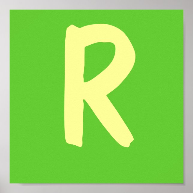 Poster Lettre du nom du lutteur (Devant)