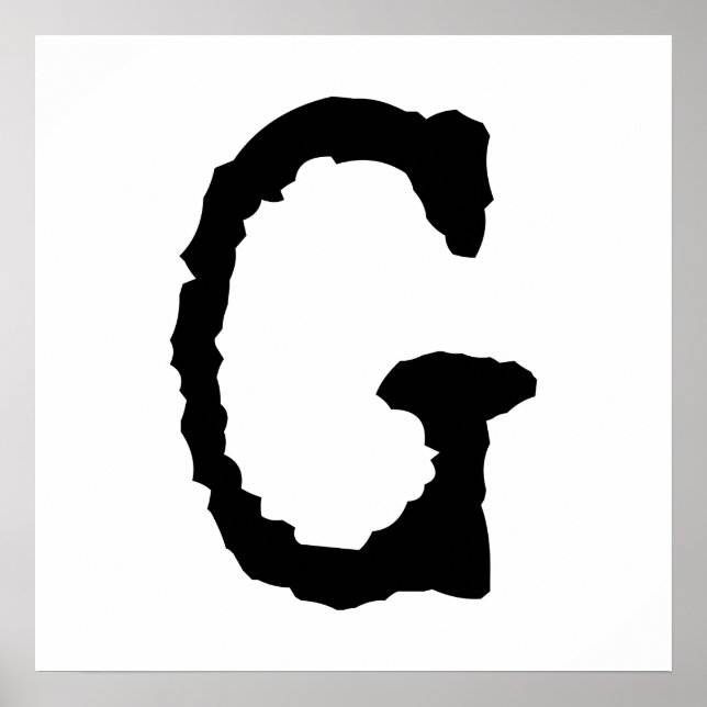 Poster Lettre G (Devant)