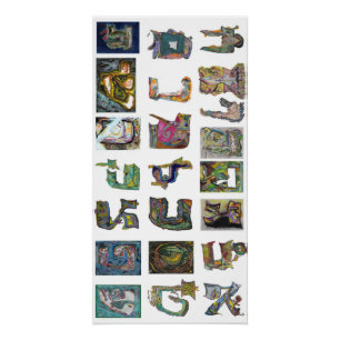 POSTER LETTRE HÉBRAÏQUE