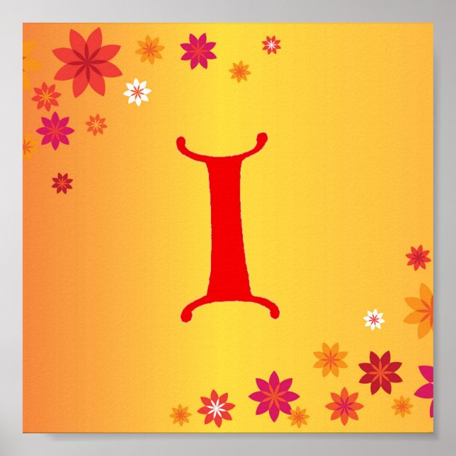 Poster Lettre I (Devant)