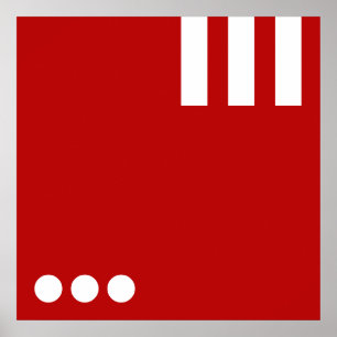 Poster Lettre & Icône simple ART + vos couleurs & idées