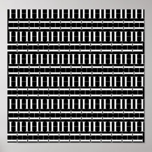 Poster Lettre initiale H monogramme