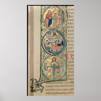 Poster Lettre initiale `I' En Principio