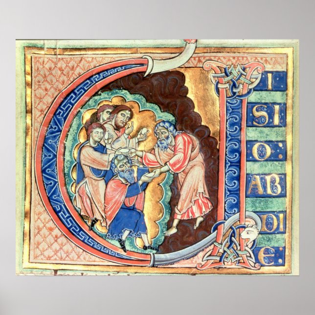 Poster Lettre initiale 'V' Visio Abdie (Devant)