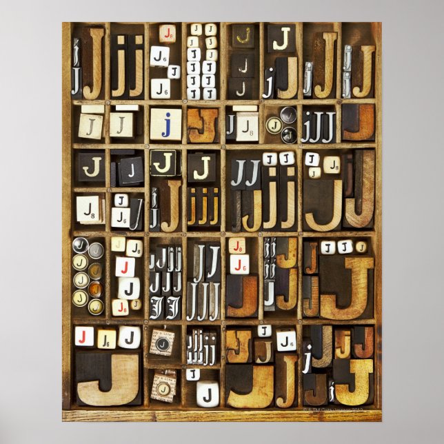 Poster Lettre J (Devant)