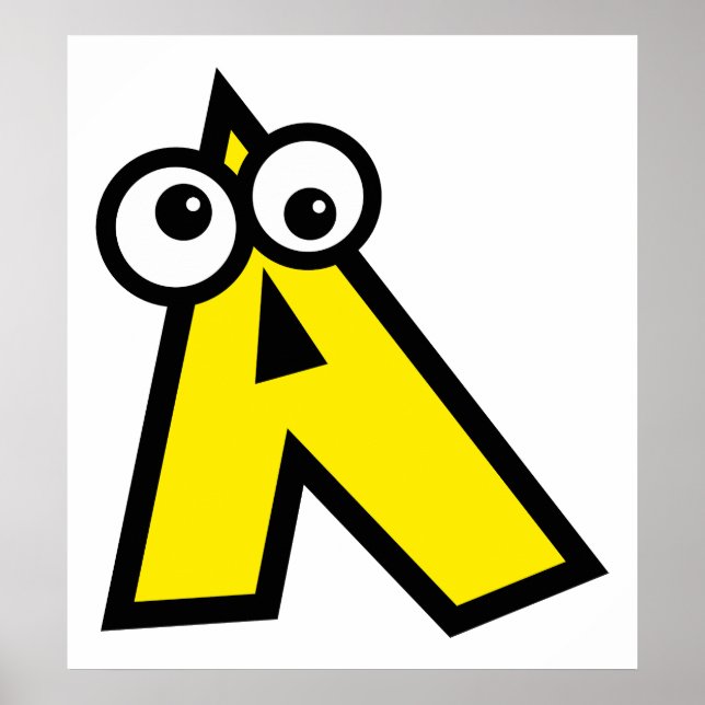Poster LETTRE MONOGRAPHIQUE A Drôle (Devant)