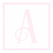 Lettre rose personnalisée A Monogram Retro Nursery
