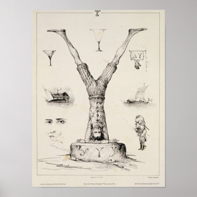 Poster Lettre Y d'un alphabet (Devant)