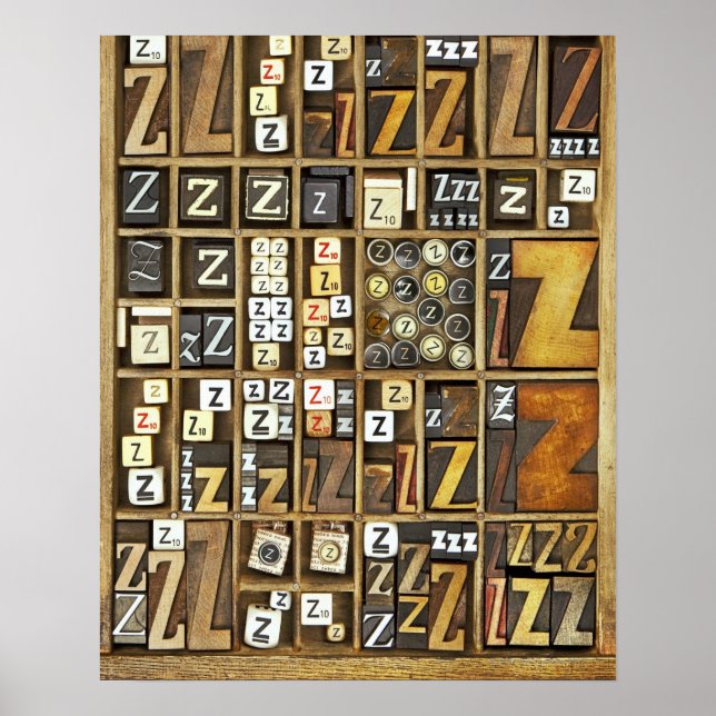 Poster Lettre Z (Devant)