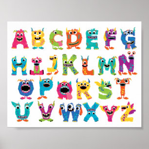 Poster Lettres A à Z pour l'enseignement