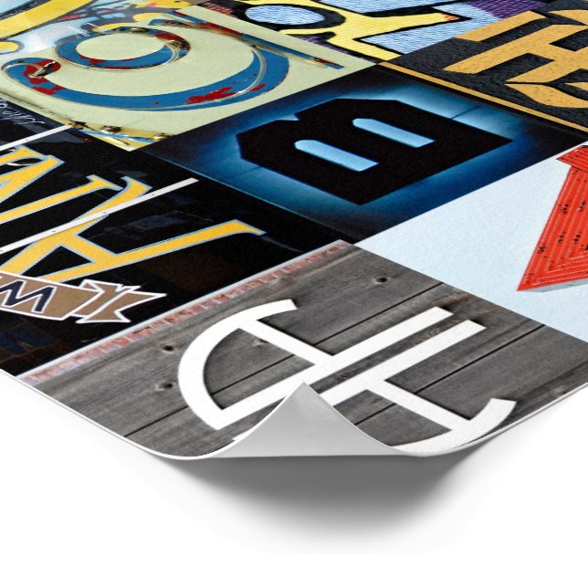 Poster Lettres Ann Arbor (Coin)