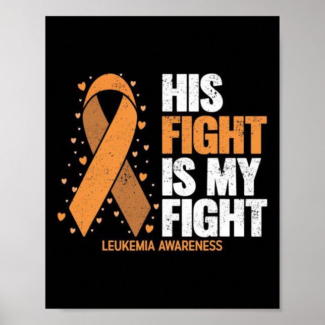 Poster Leucémie Conscience Son Combat Est Mon Combat Leuc (Devant)