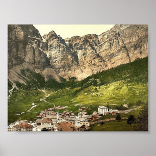 Poster Leukerbad, Valais, Alpes de, cru pH de la Suisse