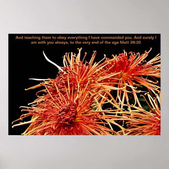 Poster Leur apprendre à obéir à tout ce que j'ai commandé (Devant)