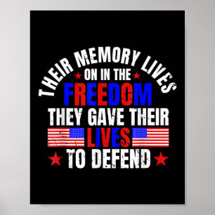Poster Leur Mémoire Vit Le Jour De La Liberté