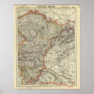 Poster L'Europe, Autriche, République Tchèque