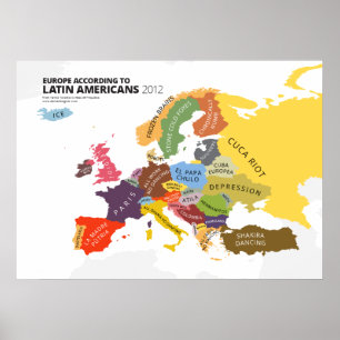 Poster L'Europe selon des Latino-Américains