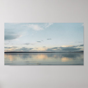Poster Levée de soleil de pierre jaune