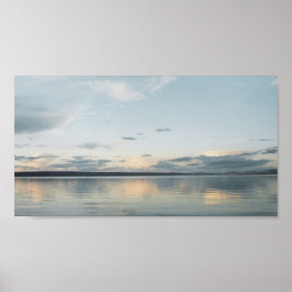 Poster Levée de soleil de pierre jaune