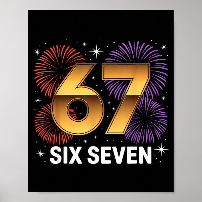 Poster Level 67 Complete Six Seven Birthday Fireworks  (Devant)