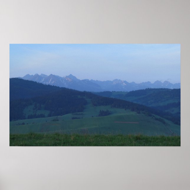 Poster Lever de grandeus, vue Tatras (Devant)