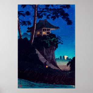 Poster Lever de la lune à Tokumochi par Takahashi Shotei