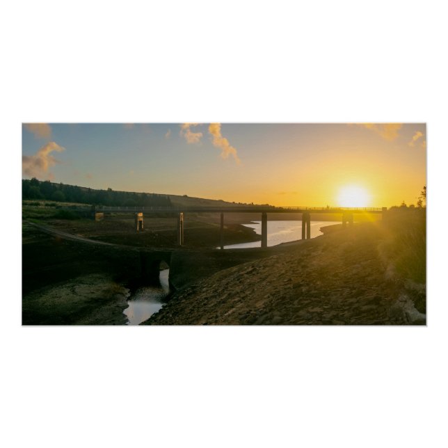 Poster Lever de soleil au-dessus du pont Baitings - Profo (Devant)