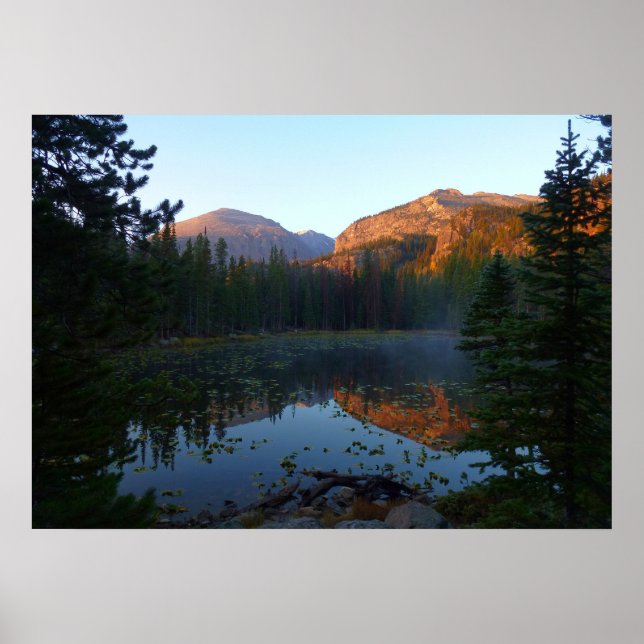 Poster Lever de soleil au lac Nymph II (Devant)