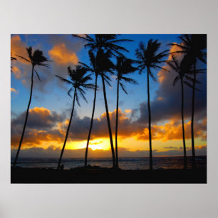 Poster Lever de soleil de Kauai