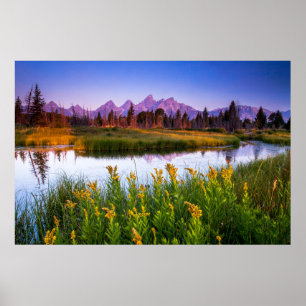 Poster Lever de soleil de Teton
