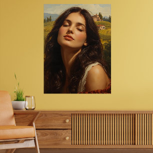 Poster Lever de soleil en Toscane