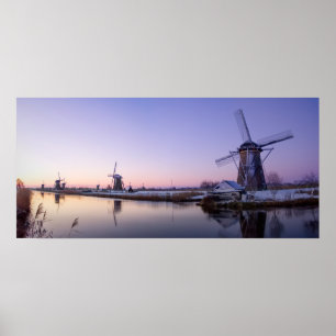 Poster Lever de soleil pourpre au-dessus de l'affiche de