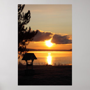 Poster Lever de soleil sur l'affiche de Saint Agathe
