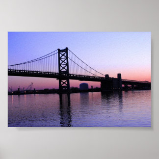 Poster Lever de soleil sur le Delaware