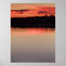 Poster Lever de soleil sur le lac Koronis