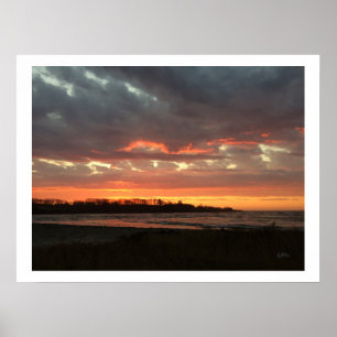 Poster Lever de soleil sur le littoral du Maine