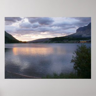 Poster Lever du soleil au lac Swiftcurrent I