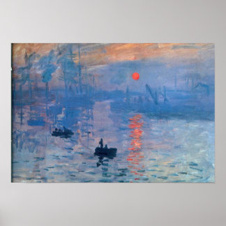 Poster Lever du soleil - Claude Monet