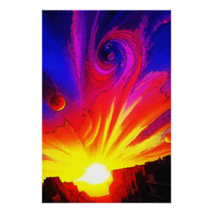 Poster Lever Du Soleil Dans Le Multivers