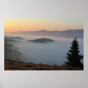 Poster Lever du soleil de Pieniny
