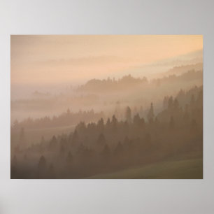 Poster Lever du soleil de Pieniny