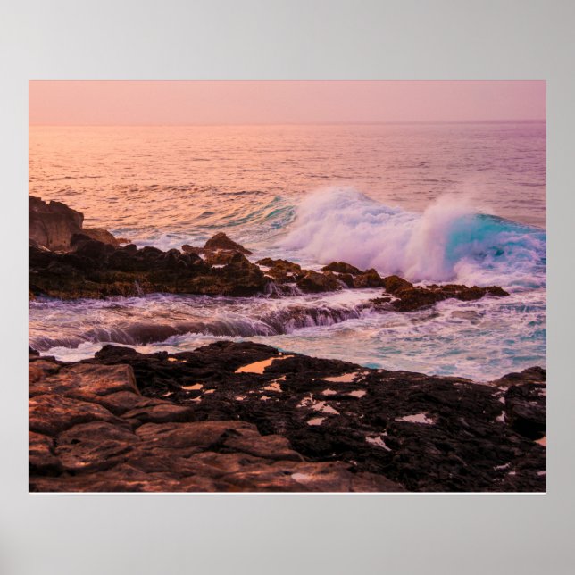 Poster Lever du soleil de Poipu, Kauai (Devant)