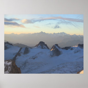 Poster lever du soleil des Alpes