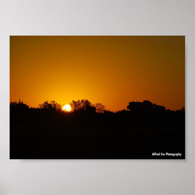 Poster Lever du soleil doré (Devant)