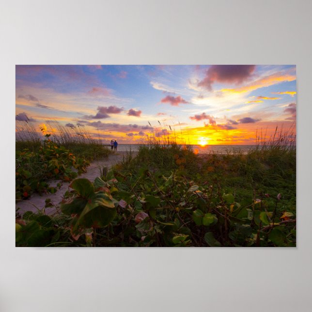 Poster Lever du soleil, Fort Pierce, Floride (Devant)