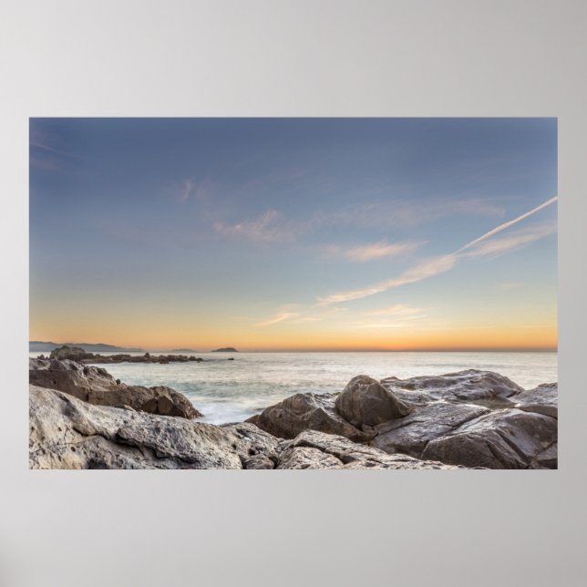Poster Lever Du Soleil Sur La Plage Armação, San Catarina (Devant)