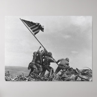 Poster lever le drapeau sur Iwo Jima