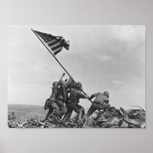 Poster lever le drapeau sur Iwo Jima (Devant)