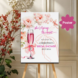 Poster Levez le verre qu'elle noue la Fête des mariées